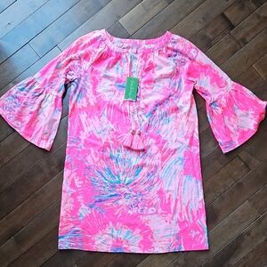 Lilly Pulitzer Pink and Blue Del Lago Tunic Dress